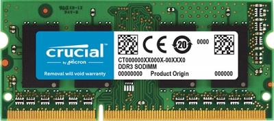 crucial 8GB DDR3-1600Module for NB SODIMM